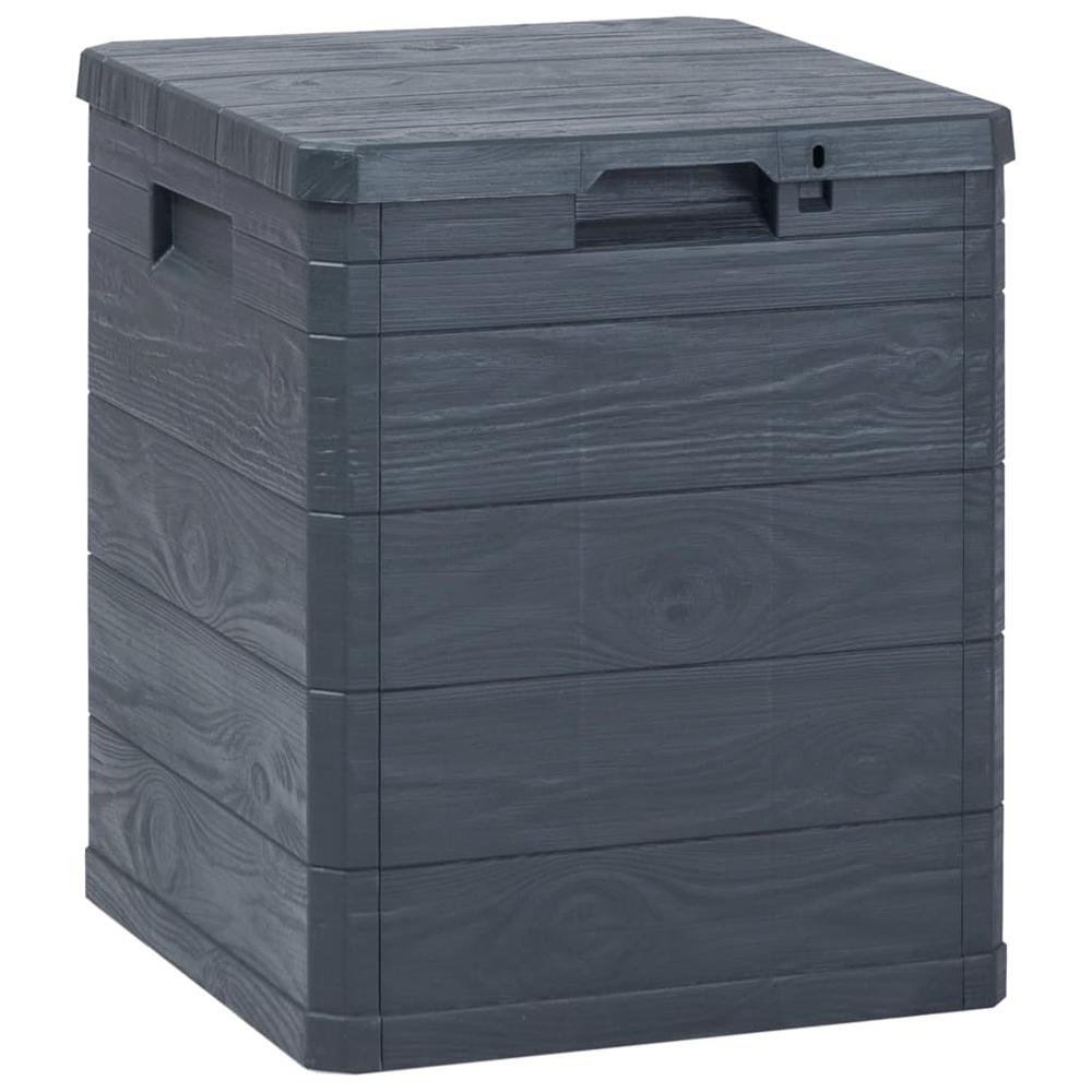 vidaXL Garden Storage Box 23.8 gal Anthracite, 45684