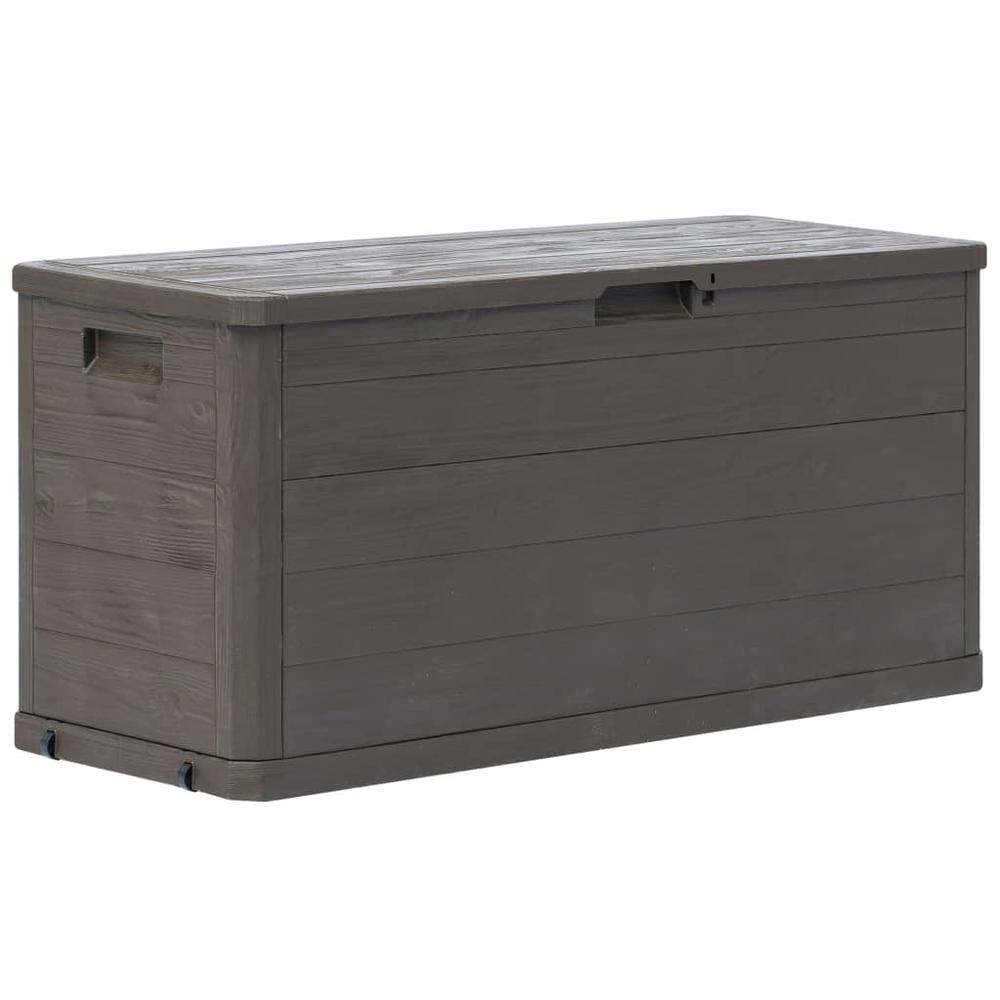 vidaXL Garden Storage Box 74 gal Brown, 45687