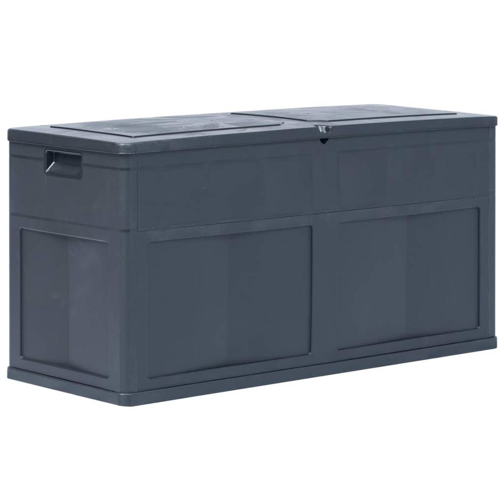 vidaXL Garden Storage Box 84.5 gal Black, 45688