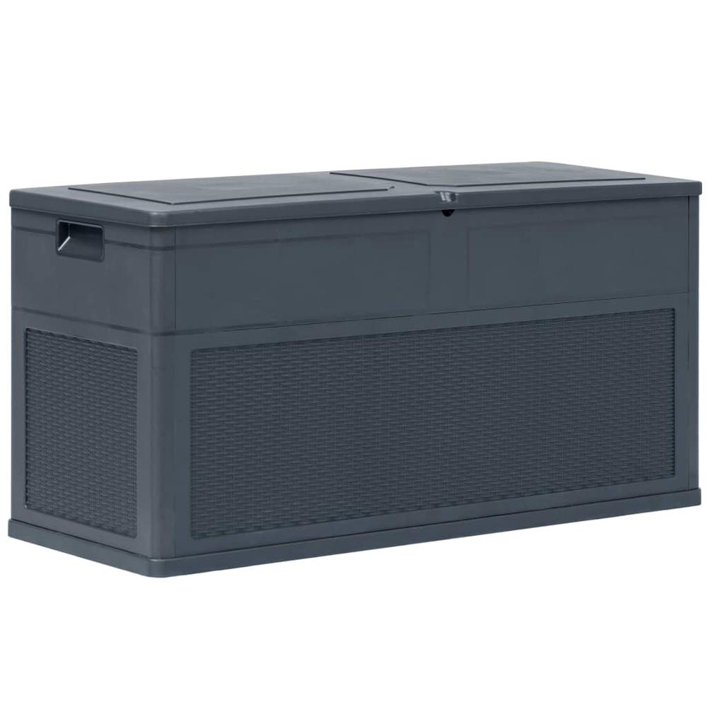 vidaXL Garden Storage Box 84.5 gal Anthracite, 45690