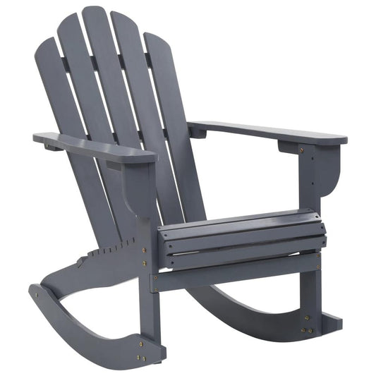 vidaXL Garden Rocking Chair Wood Gray, 45704