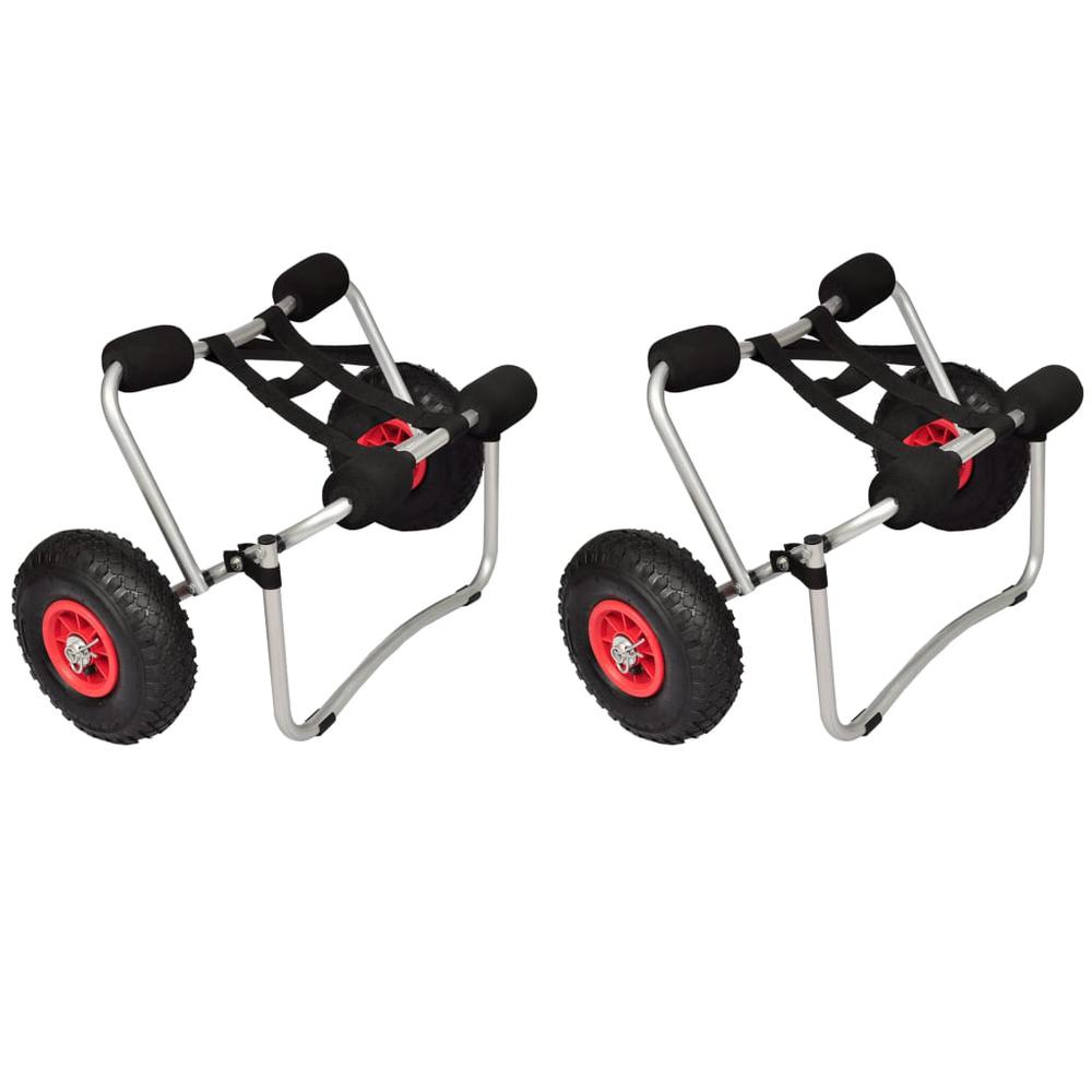 vidaXL Kayak Trolleys 2 pcs Aluminum, 277087