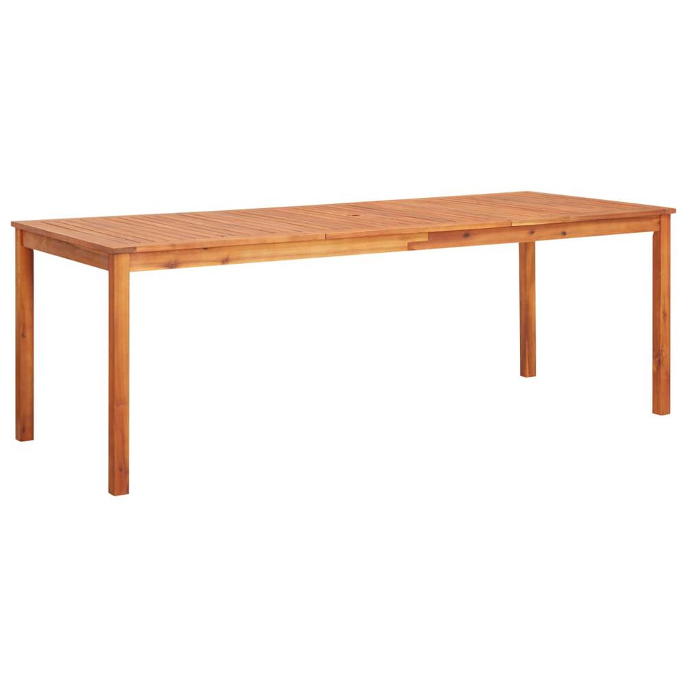 vidaXL Garden Table 84.6"x35.4"x29.1" Solid Acacia Wood, 45963