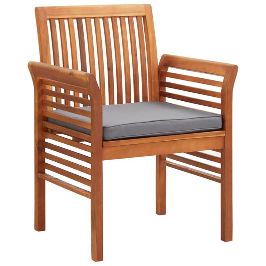 vidaXL Garden Dining Chair with Cushion Solid Acacia Wood 5969