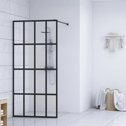 vidaXL Walk-in Shower Screen Tempered Glass 39.4"x76.8", 145676