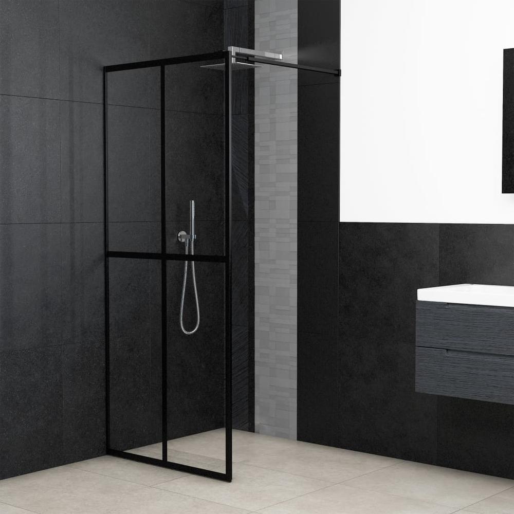 vidaXL Walk-in Shower Screen Tempered Glass 35.4"x76.8", 145680