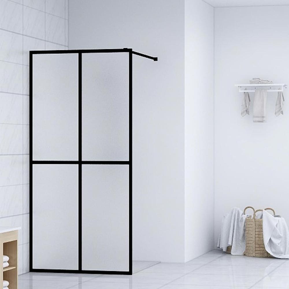 vidaXL Walk-in Shower Screen Tempered Glass 39.4"x76.8", 145691