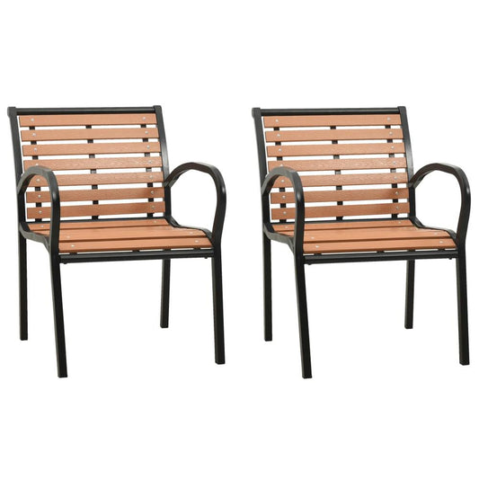 vidaXL Garden Chairs 2 pcs Wood, 47937