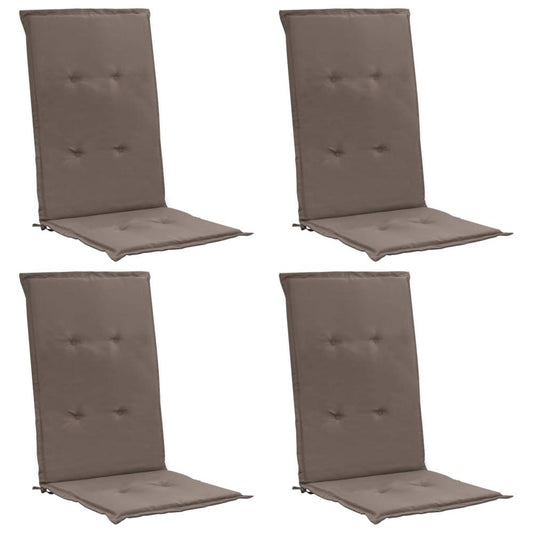 vidaXL Garden Chair Cushions 4 pcs Taupe 47.2"x19.7"x1.2", 47541