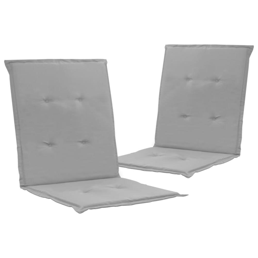 vidaXL Garden Chair Cushions 2 pcs Gray 39.4"x19.7"x1.2", 47550