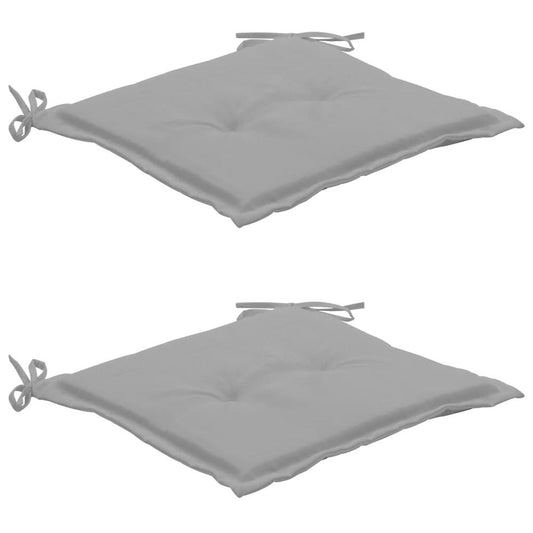 vidaXL Garden Chair Cushions 2 pcs Gray 19.7"x19.7"x1.2", 47597