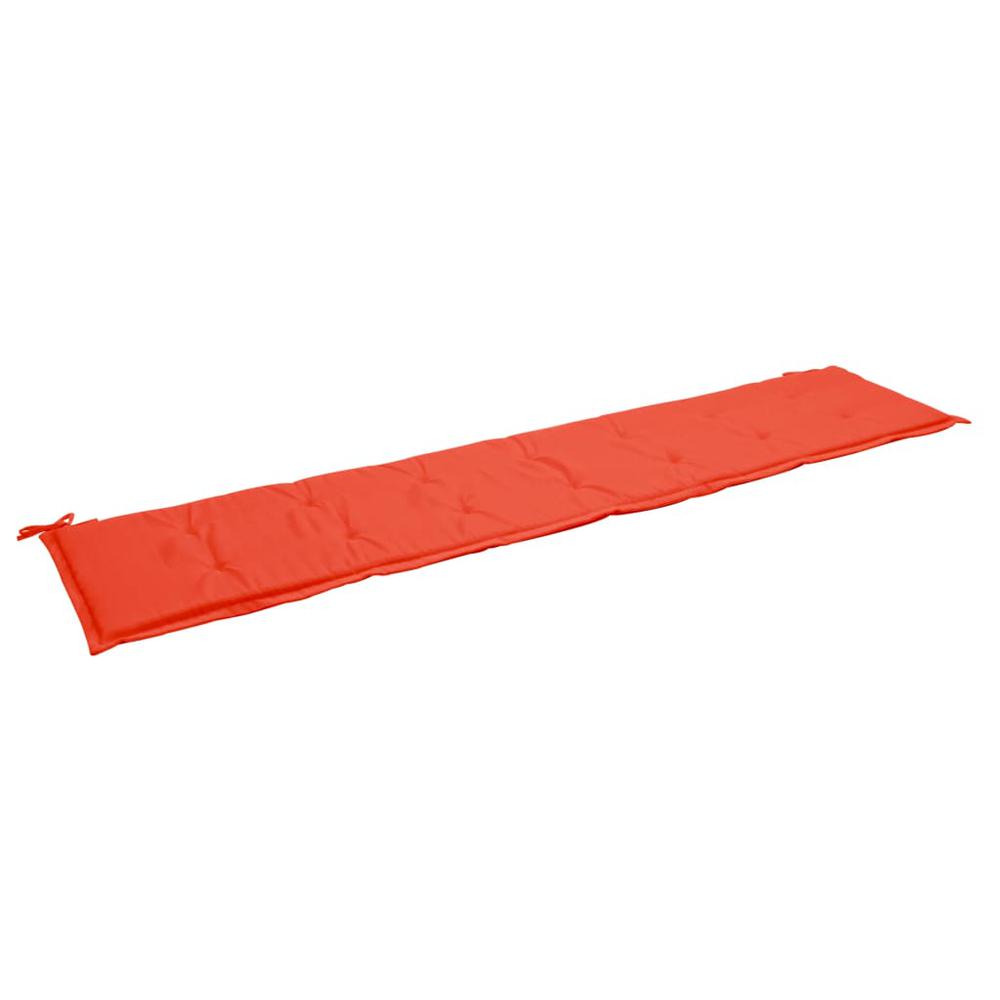 vidaXL Garden Bench Cushion Red 78.7"x19.7"x1.2", 47610