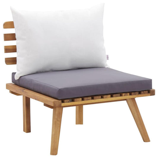 vidaXL Garden Chair with Cushions Solid Acacia Wood, 46671