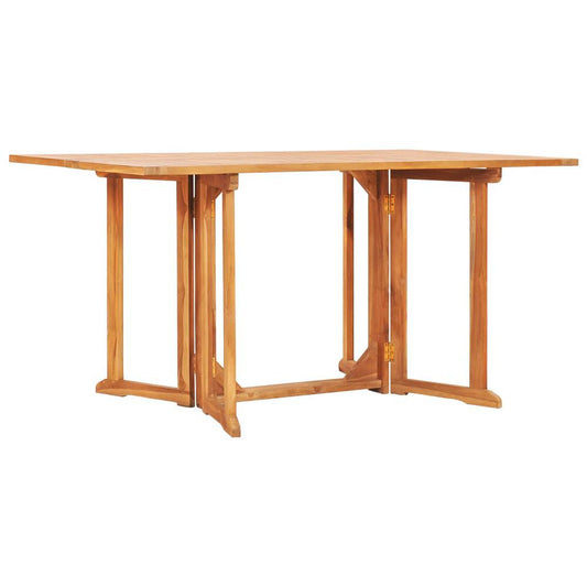 vidaXL Folding Butterfly Garden Table 59.1"x35.4"x29.5" Solid Teak Wood, 49000