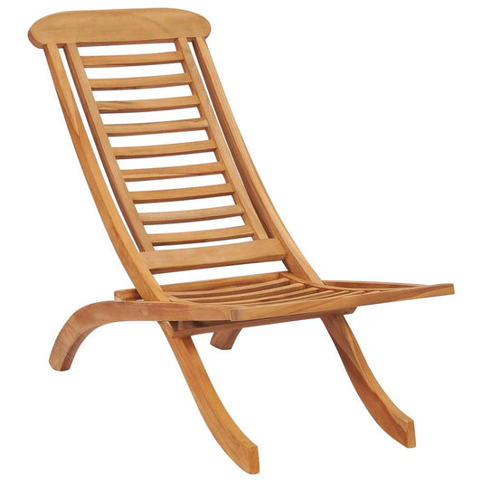 vidaXL Folding Garden Chairs Solid Teak Wood 9381