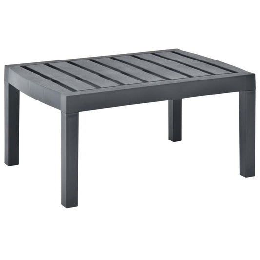 vidaXL Lounge Table Anthracite 30.7"x21.7"x15" Plastic, 48815