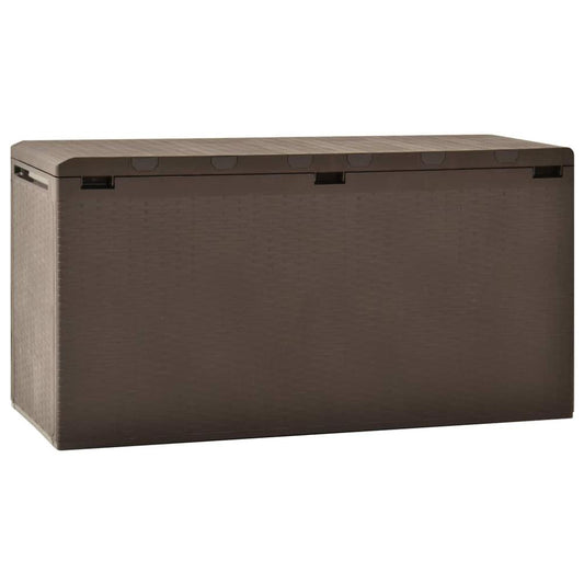 vidaXL Garden Storage Box Brown 44.9"x18.5"x23.6", 49447