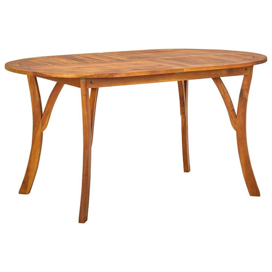 vidaXL Garden Table 59.1"x35.4"x29.5" Solid Acacia Wood 0623