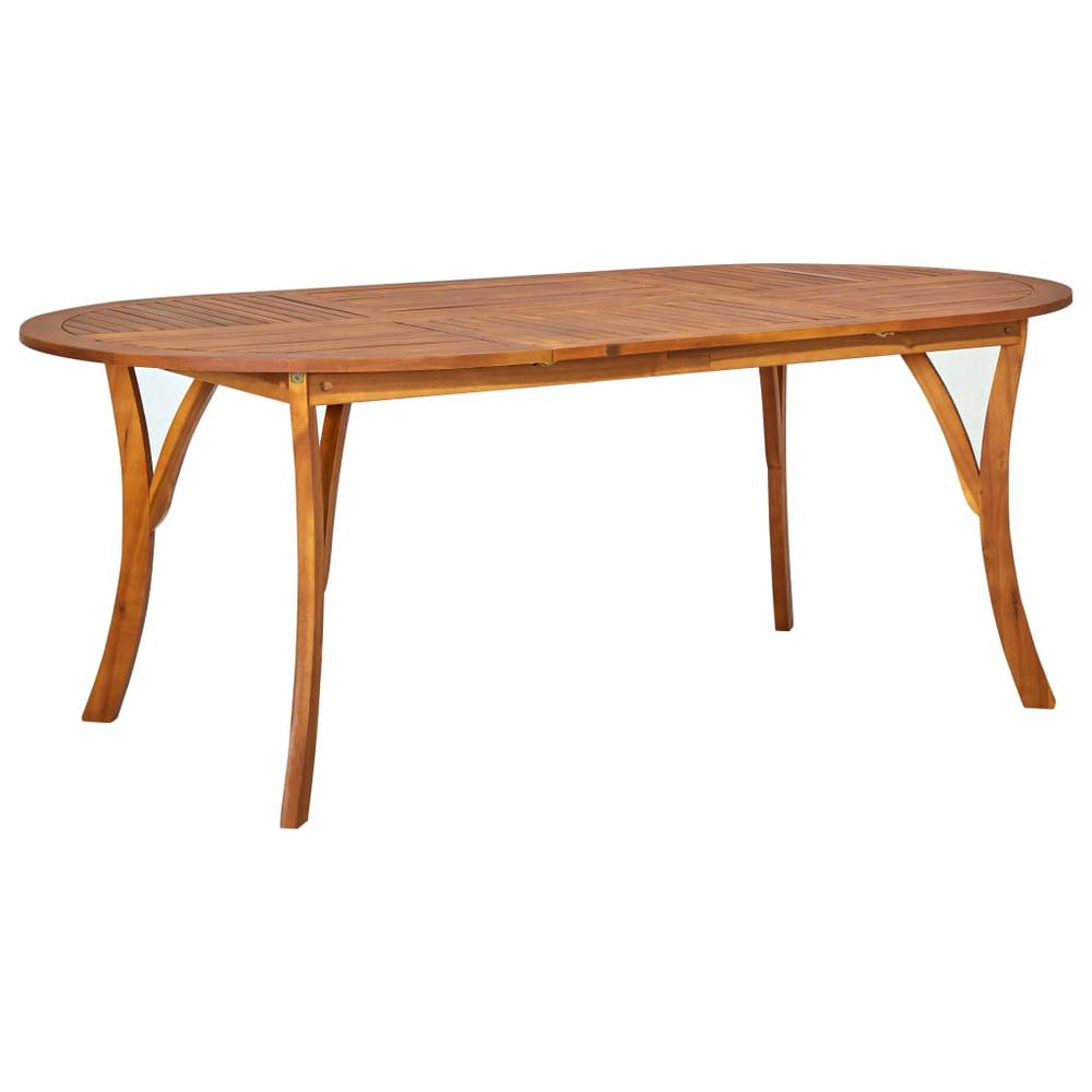 vidaXL Garden Table 79.1"x39.4"x29.5" Solid Acacia Wood 0624