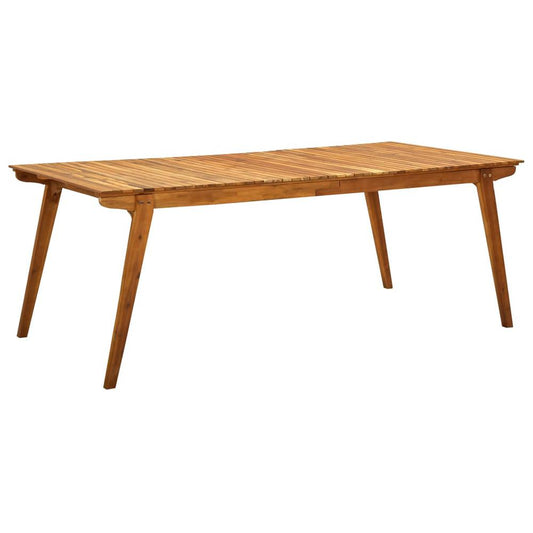 vidaXL Garden Table 79.3"x39.4"x29.5" Solid Acacia Wood 0628