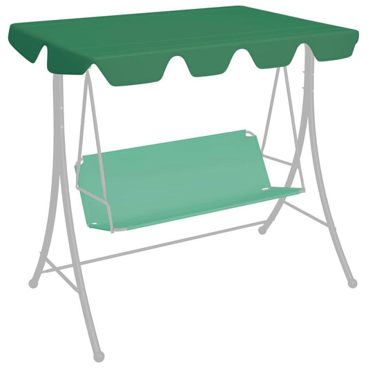 vidaXL Replacement Canopy for Garden Swing Green 89"x73.2" 270 g/m√Ç¬≤, 312088