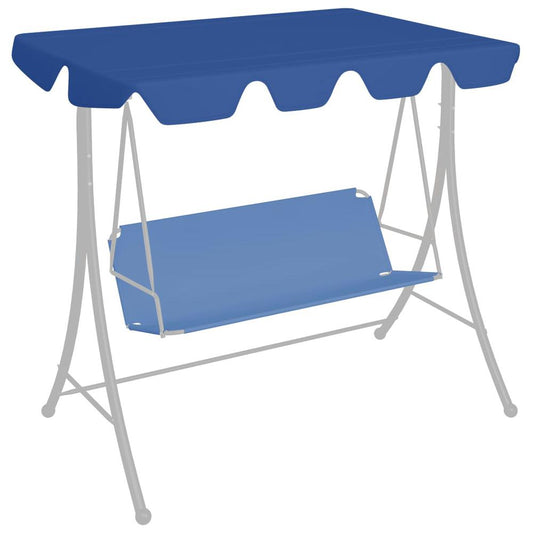 vidaXL Replacement Canopy for Garden Swing Blue 89"x73.2" 270 g/m√Ç¬≤, 312090