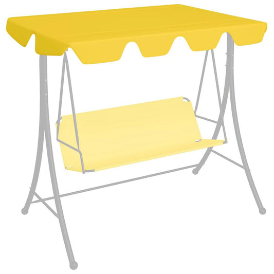 vidaXL Replacement Canopy for Garden Swing Yellow 89"x73.2" 270 g/m√Ç¬≤, 312091