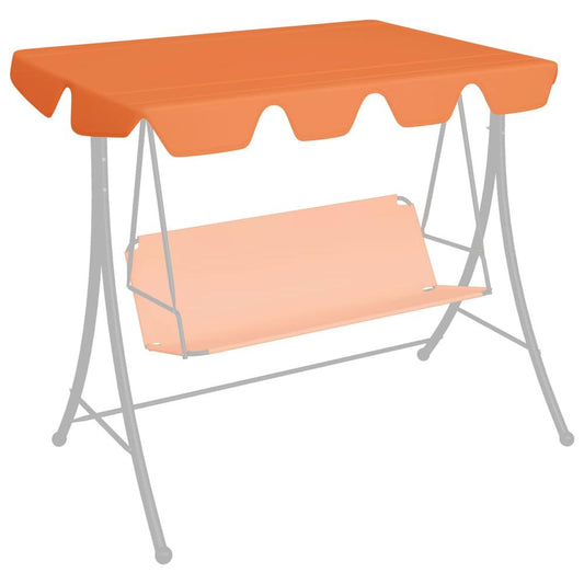 vidaXL Replacement Canopy for Garden Swing Orange 75.6"x57.9" 270 g/m√Ç¬≤, 312105