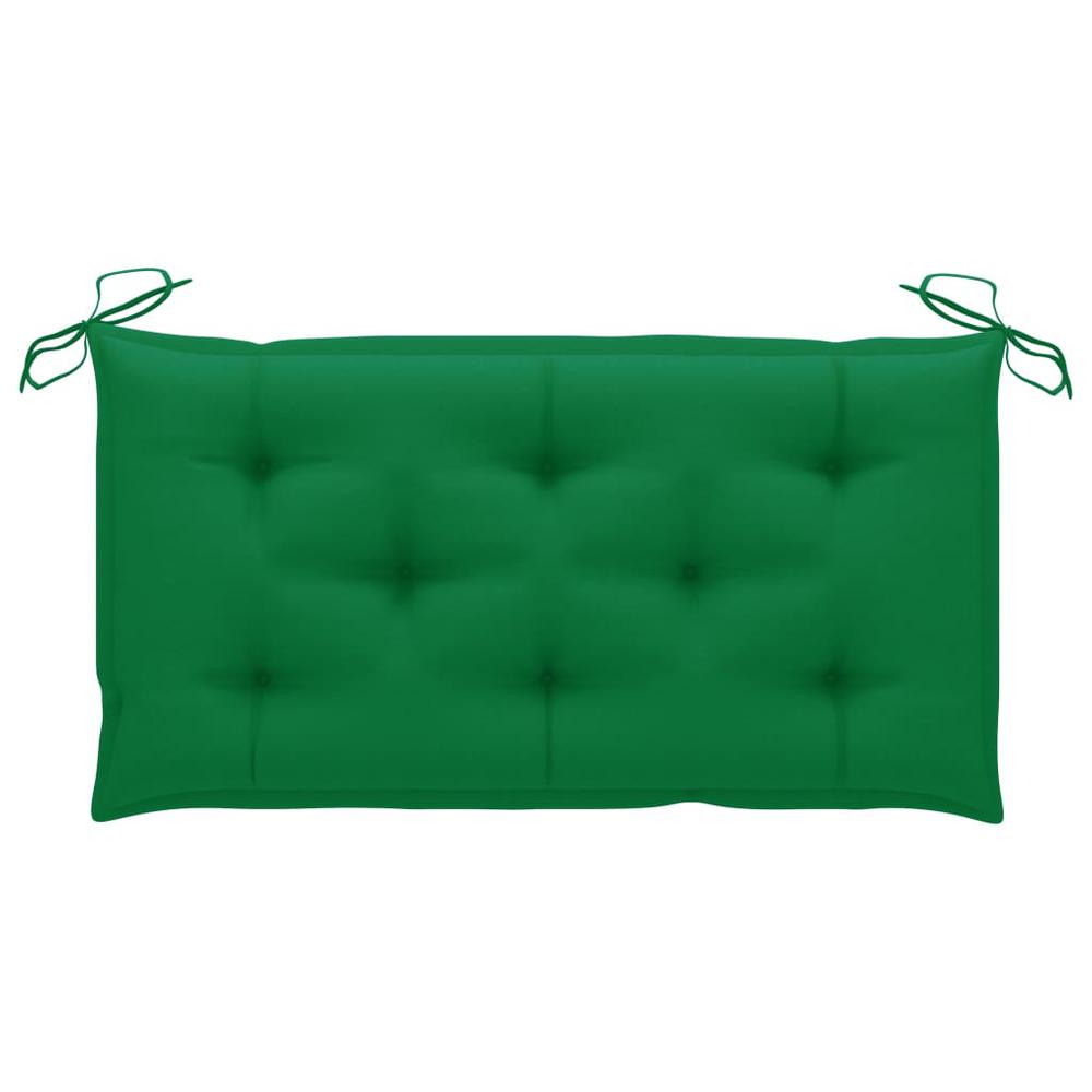 vidaXL Garden Bench Cushion Green 39.4"x19.7"x2.8" Fabric, 314937