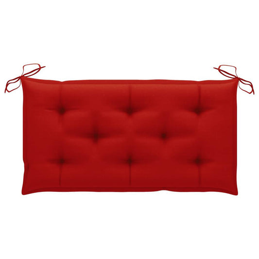 vidaXL Garden Bench Cushion Red 39.4"x19.7"x2.8" Fabric, 314938