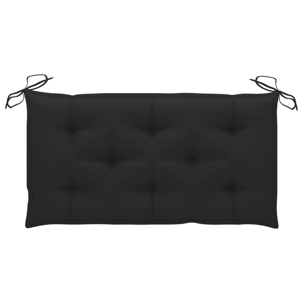 vidaXL Garden Bench Cushion Black 39.4"x19.7"x2.8" Fabric, 314939