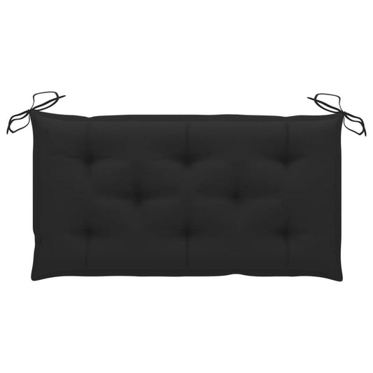 vidaXL Garden Bench Cushion Black 39.4"x19.7"x2.8" Fabric, 314939