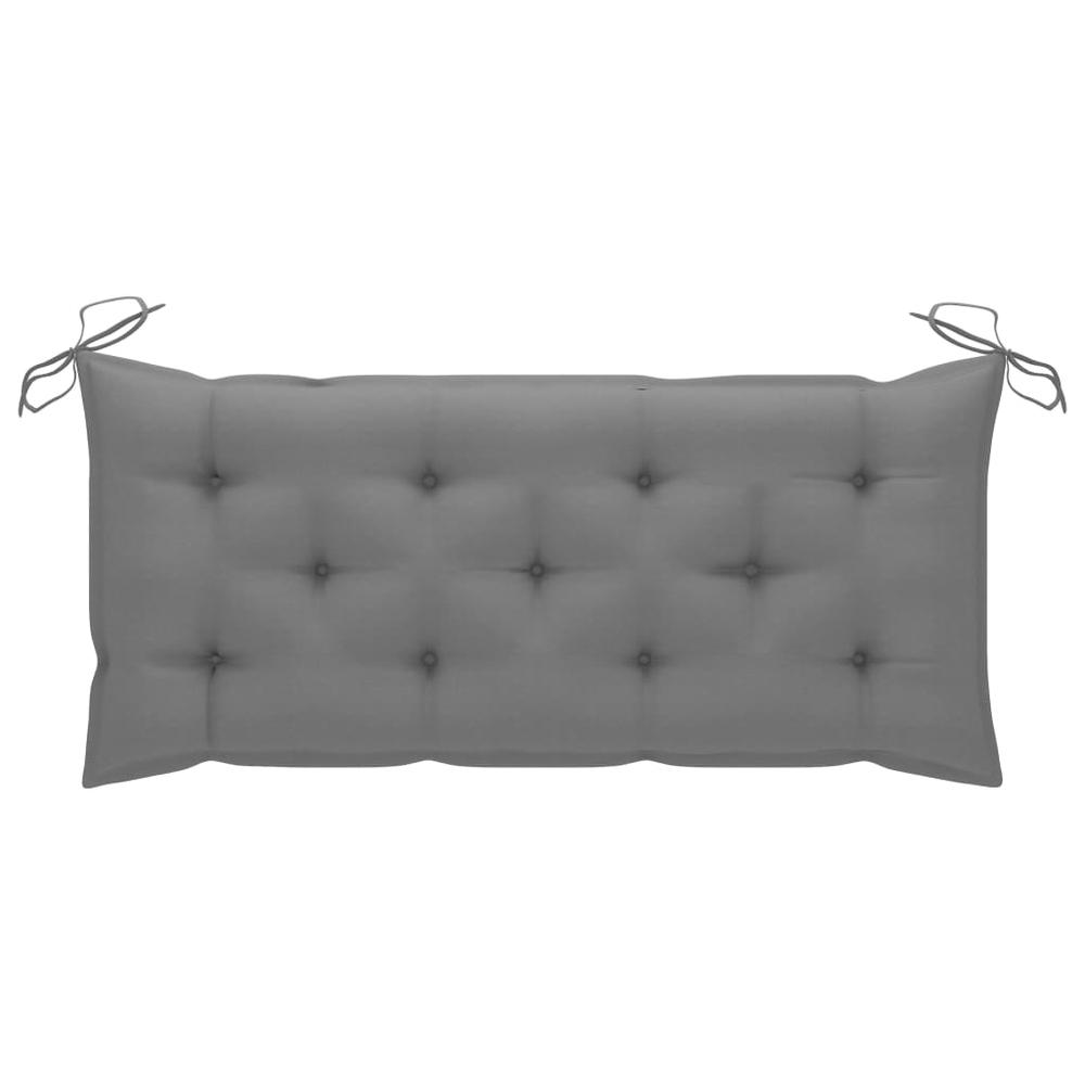 vidaXL Garden Bench Cushion Gray 47.2"x19.7"x2.8" Fabric, 314945