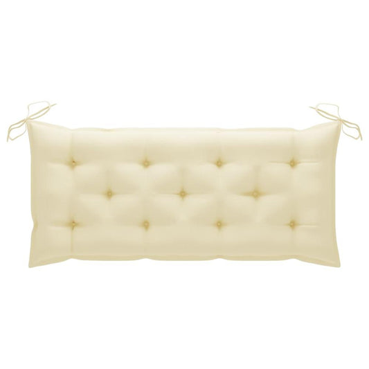 vidaXL Garden Bench Cushion Cream White 47.2"x19.7"x2.8" Fabric, 314946