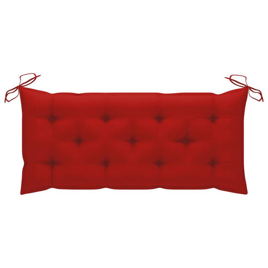 vidaXL Garden Bench Cushion Red 47.2"x19.7"x2.8" Fabric, 314950