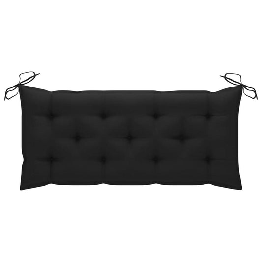 vidaXL Garden Bench Cushion Black 47.2"x19.7"x2.8" Fabric, 314951