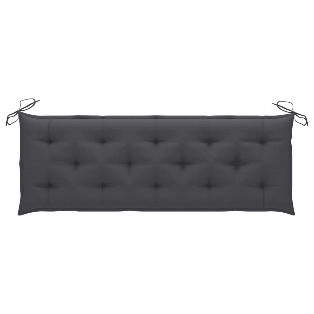 vidaXL Garden Bench Cushion Anthracite 59.1"x19.7"x2.8" Fabric, 314956