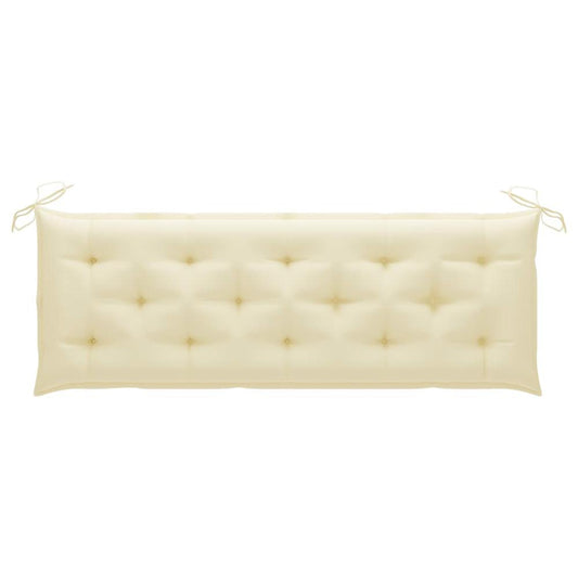 vidaXL Garden Bench Cushion Cream White 59.1"x19.7"x2.8" Fabric, 314958