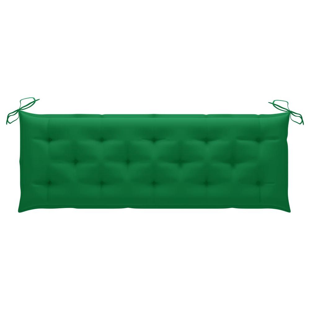 vidaXL Garden Bench Cushion Green 59.1"x19.7"x2.8" Fabric, 314961