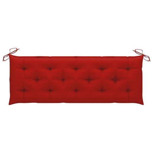 vidaXL Garden Bench Cushion Red 59.1"x19.7"x2.8" Fabric, 314962