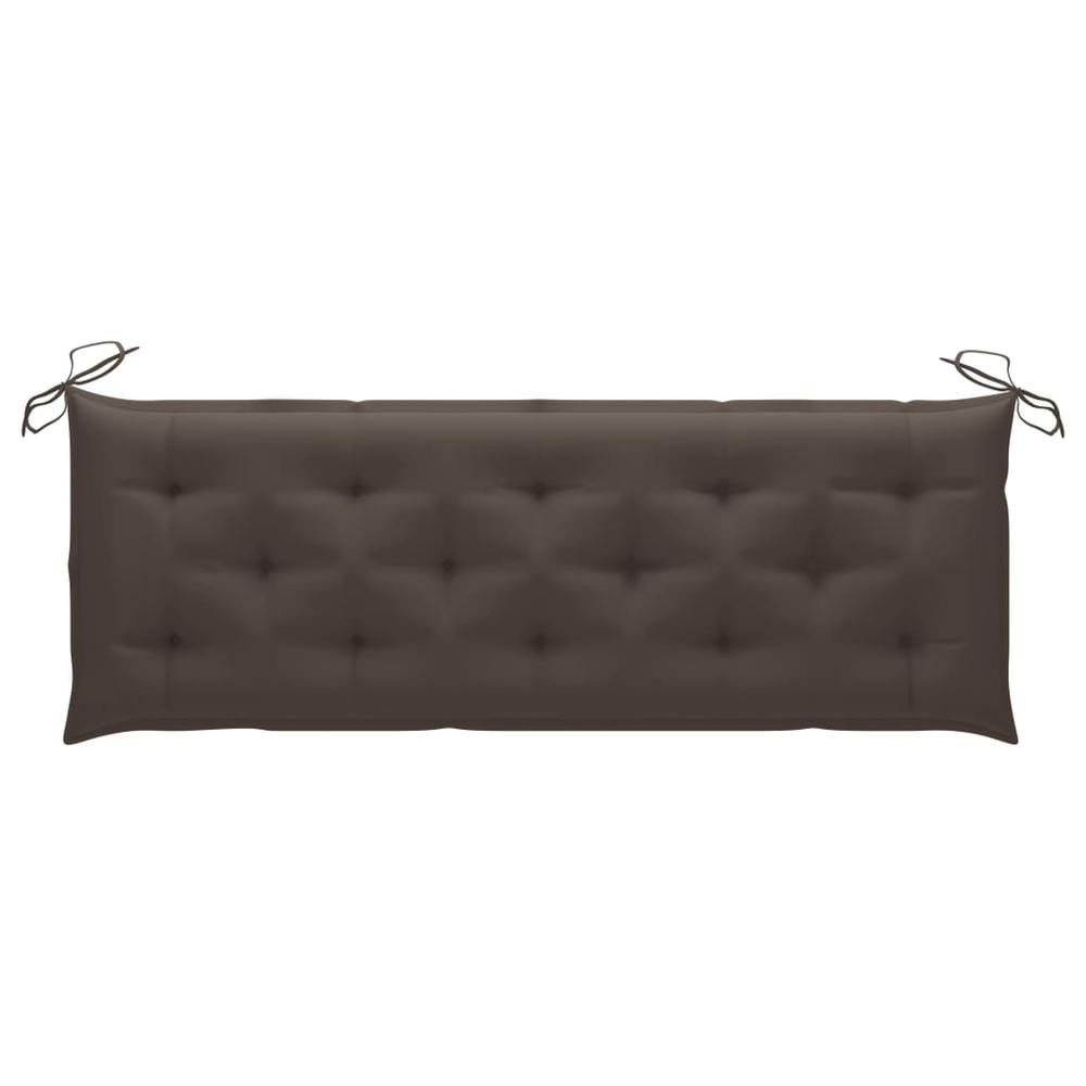 vidaXL Garden Bench Cushion Taupe 59.1"x19.7"x2.8" Fabric, 314964