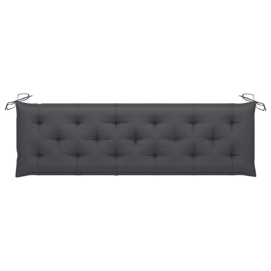 vidaXL Garden Bench Cushion Anthracite 70.9"x19.7"x2.8" Fabric, 314968