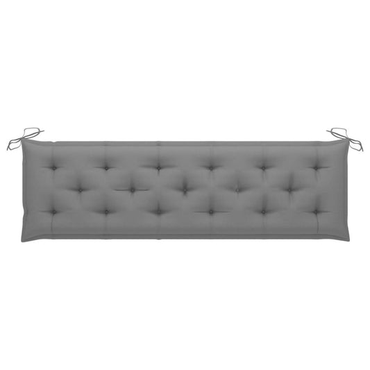 vidaXL Garden Bench Cushion Gray 70.9"x19.7"x2.8" Fabric, 314969