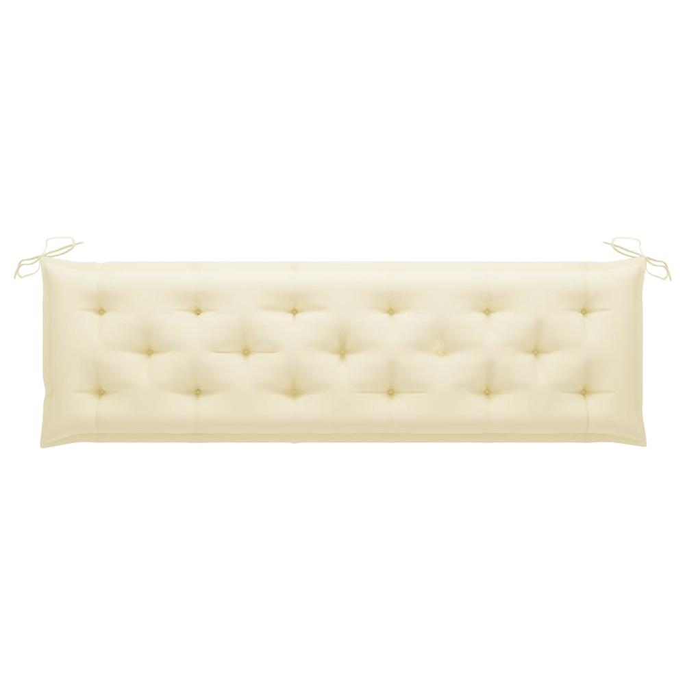 vidaXL Garden Bench Cushion Cream White 70.9"x19.7"x2.8" Fabric, 314970