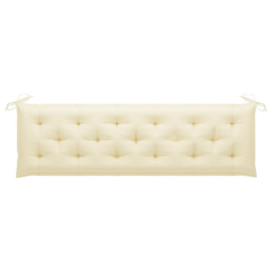 vidaXL Garden Bench Cushion Cream White 70.9"x19.7"x2.8" Fabric, 314970