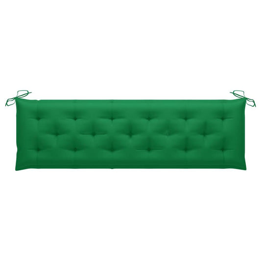 vidaXL Garden Bench Cushion Green 70.9"x19.7"x2.8" Fabric, 314973