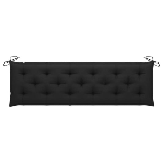 vidaXL Garden Bench Cushion Black 70.9"x19.7"x2.8" Fabric, 314975