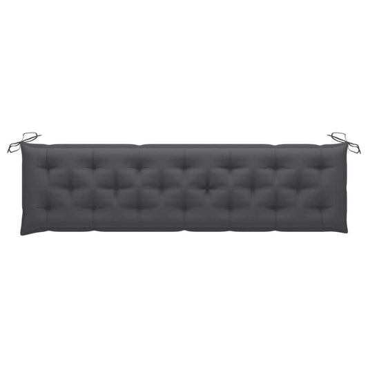 vidaXL Garden Bench Cushion Anthracite 78.7"x19.7"x2.8" Fabric, 314980