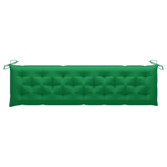 vidaXL Garden Bench Cushion Green 78.7"x19.7"x2.8" Fabric, 314985