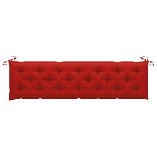 vidaXL Garden Bench Cushion Red 78.7"x19.7"x2.8" Fabric, 314986